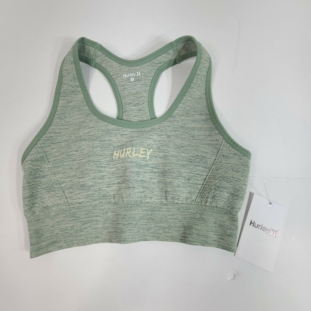 NWT Hurley Size Small Sports Bra Sea Foam Green